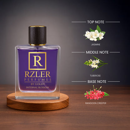RZLER Eternal Blossom White Floral Perfume for Women – 50 ml | Tuberose, Jasmine & Rangoon Creeper | Long Lasting Floral Fragrance