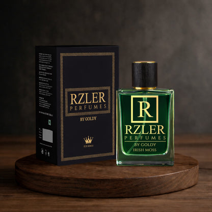 RZLER Irish Moss Perfume for Men – 50 ml | Oakmoss, Violet Leaf & Sandalwood Notes