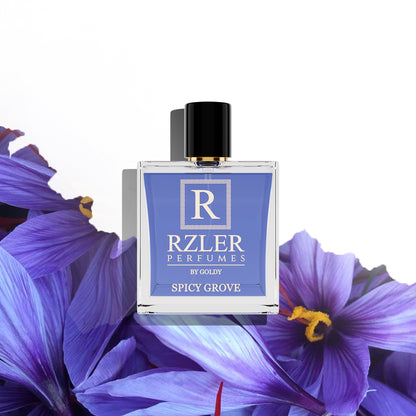 RZLER Spicy Grove Perfume For Men – A Luxurious, Long Lasting Perfume for Men With Saffron, Amber, and Woody Notes | Luxury Gift for Men