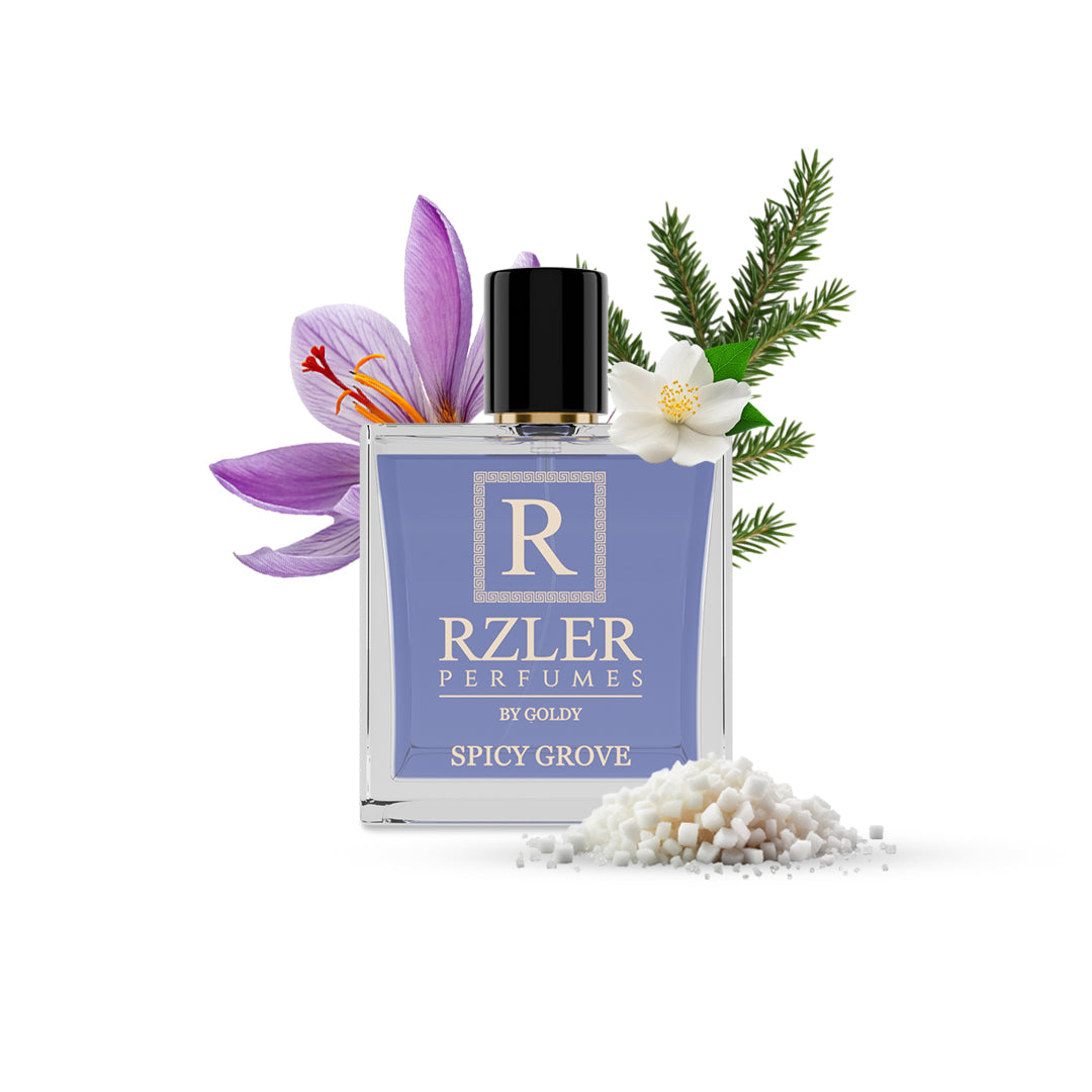 RZLER Spicy Grove Perfume For Men – A Luxurious, Long Lasting Perfume for Men With Saffron, Amber, and Woody Notes | Luxury Gift for Men