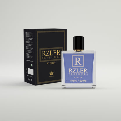 RZLER Spicy Grove Perfume For Men – A Luxurious, Long Lasting Perfume for Men With Saffron, Amber, and Woody Notes | Luxury Gift for Men