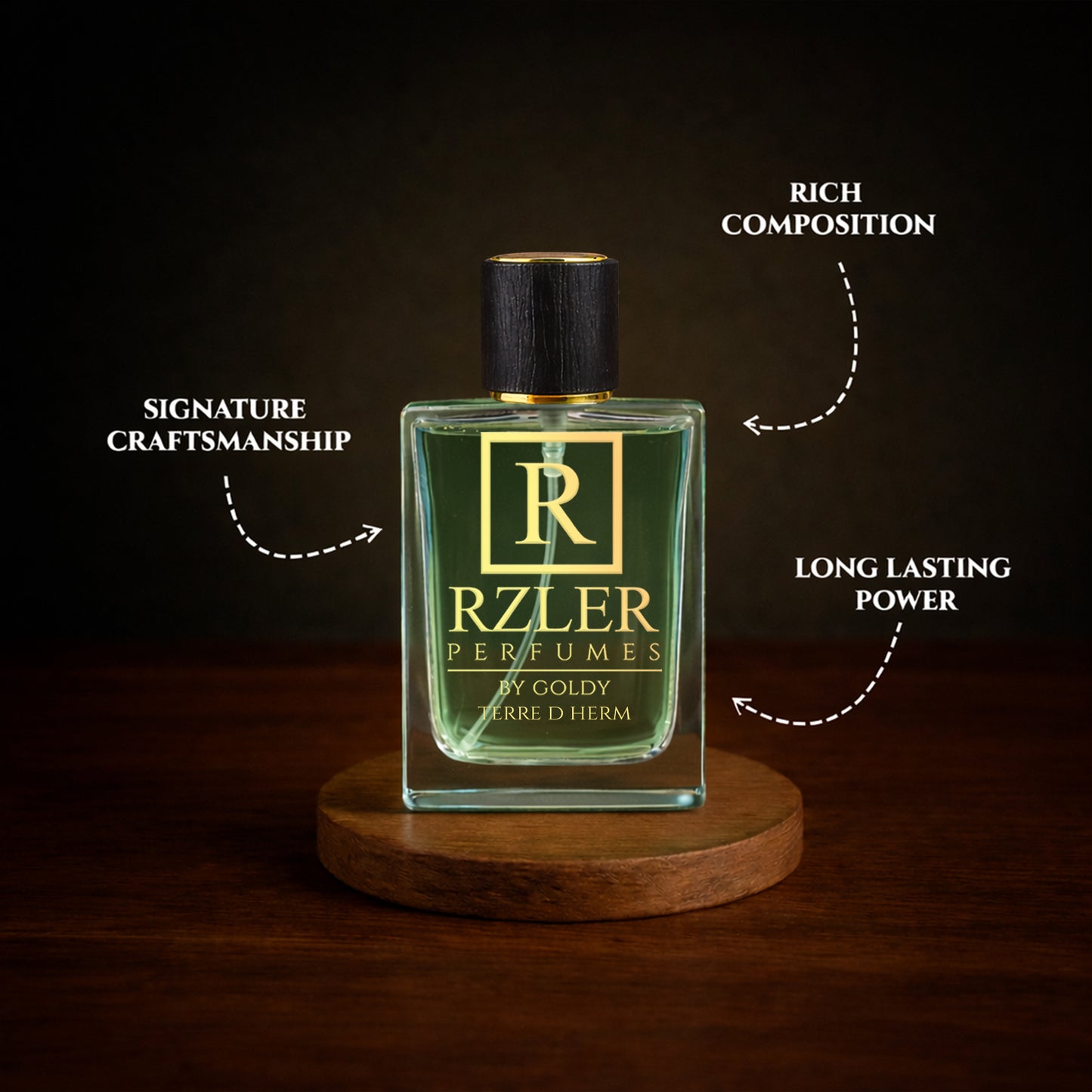 RZLER Terre D Herm Perfume for Men – 50 ml | Bergamot, Coffee & Woody Notes | Long Lasting Woody Spicy Fragrance
