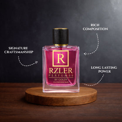 RZLER Flowerbomb Perfume for Women – 50 ml | Jasmine, Patchouli & Vanilla | Long Lasting Oriental Floral Fragrance