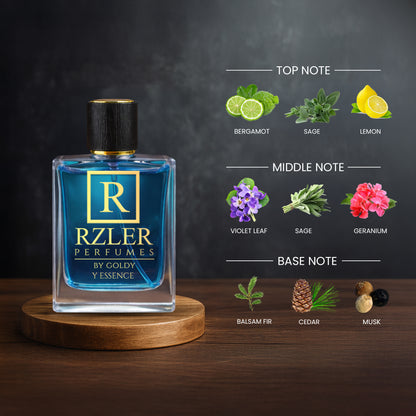 RZLER Y Essence Perfume for Women – 50 ml | Lemon, Sage & Amberwood | Long Lasting Woody Aromatic Fragrance